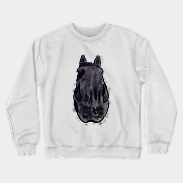 Funny horse head Crewneck Sweatshirt by Antiope